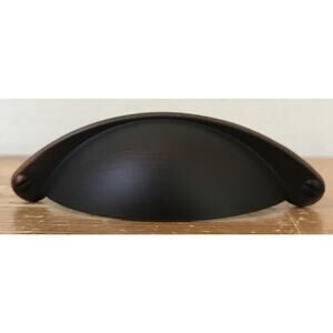 Style Selections Oval ORB Oil Rubbed Bronze Cup Drawer Handle Pull RL060650